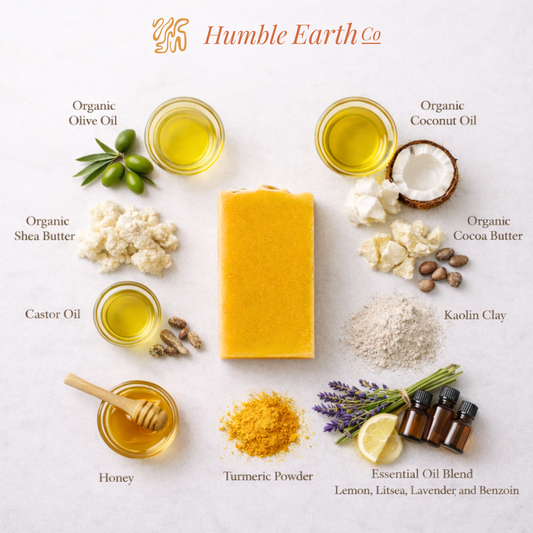 Lemon + Vanilla Body Bar Soap | Honey & Oats