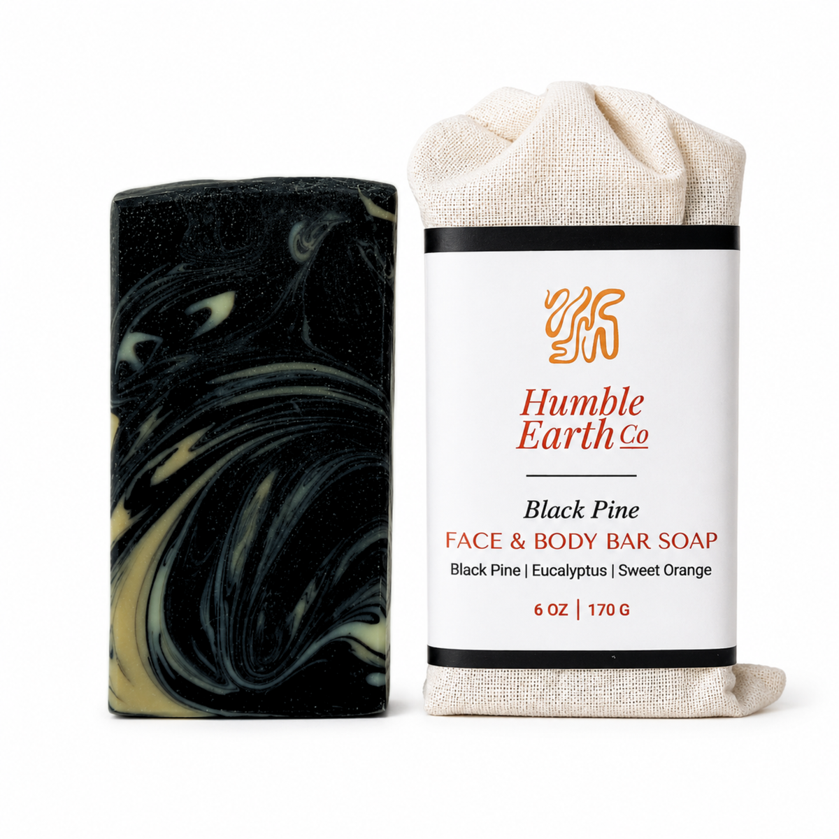 Black Pine Body Bar Soap | Activated Charcoal Black Pine