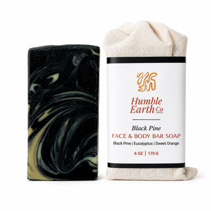 Black Pine Body Bar Soap | Activated Charcoal Black Pine
