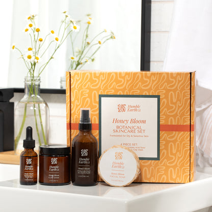 Honey Bloom Botanical Facial Soap | Honey Turmeric Colloidal Oats